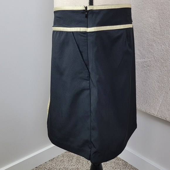 Lady Hagen Black And Gold Regal Binding Golf/Pickleball Skirt/Skort Sz 10 - Picture 4 of 16